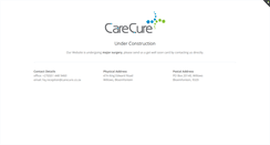 Desktop Screenshot of carecure.co.za